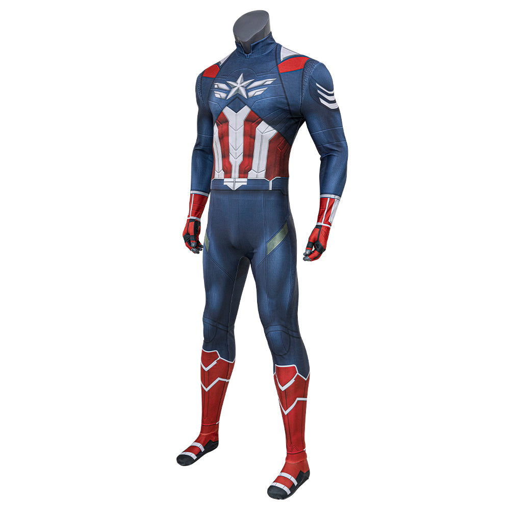 Costume Cosplay Captain America - Édition Imprimée 2025 - Univers Cinématographique Marvel