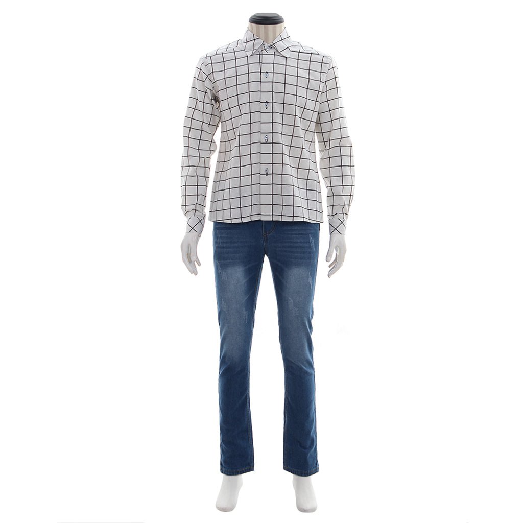 Costume Cosplay Retour Vers le Futur Veste - Orange, Blanc et Rouge