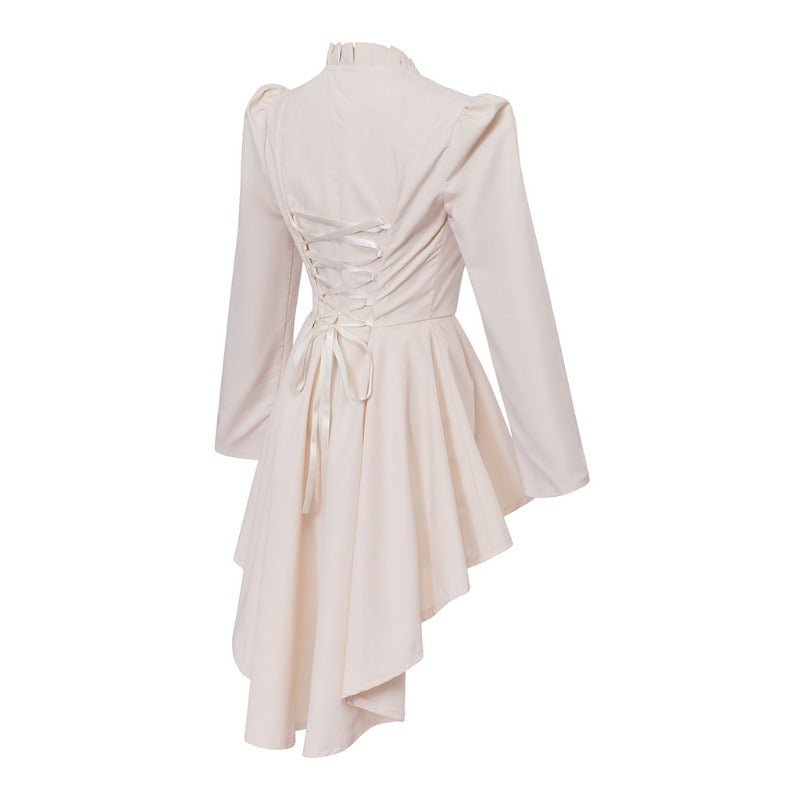 Robe Gothique Médiévale Vintage – Costume Cosplay Femme à Manches Longues et Coupe Bodycon