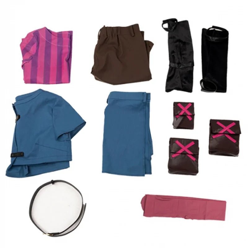 Costume Cosplay Jinx de League of Legends LOL Arcane Jeune Jinx Tenue Femme