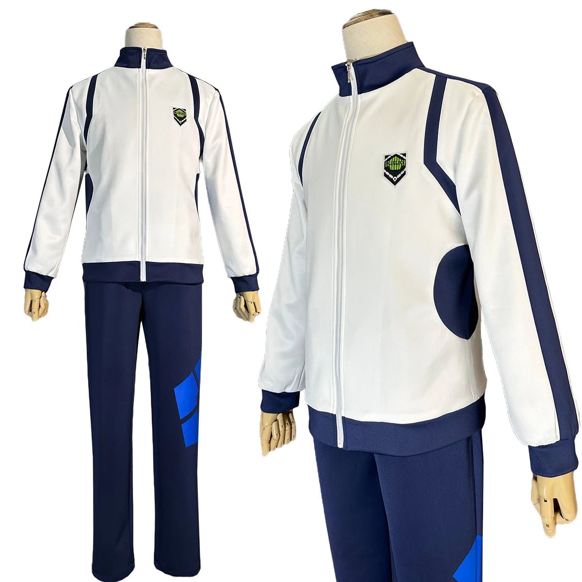 Costume Cosplay Blue Lock Reo Nagi Bachira Isagi Chigir - Survêtement Zippé Complet Brodé