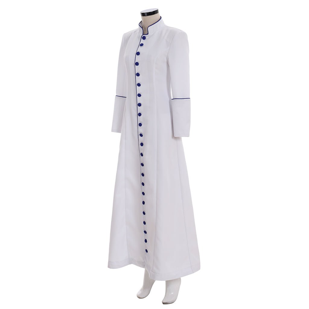 Robe de prêtresse romaine blanc - Costume cosplay médiéval pour femmes