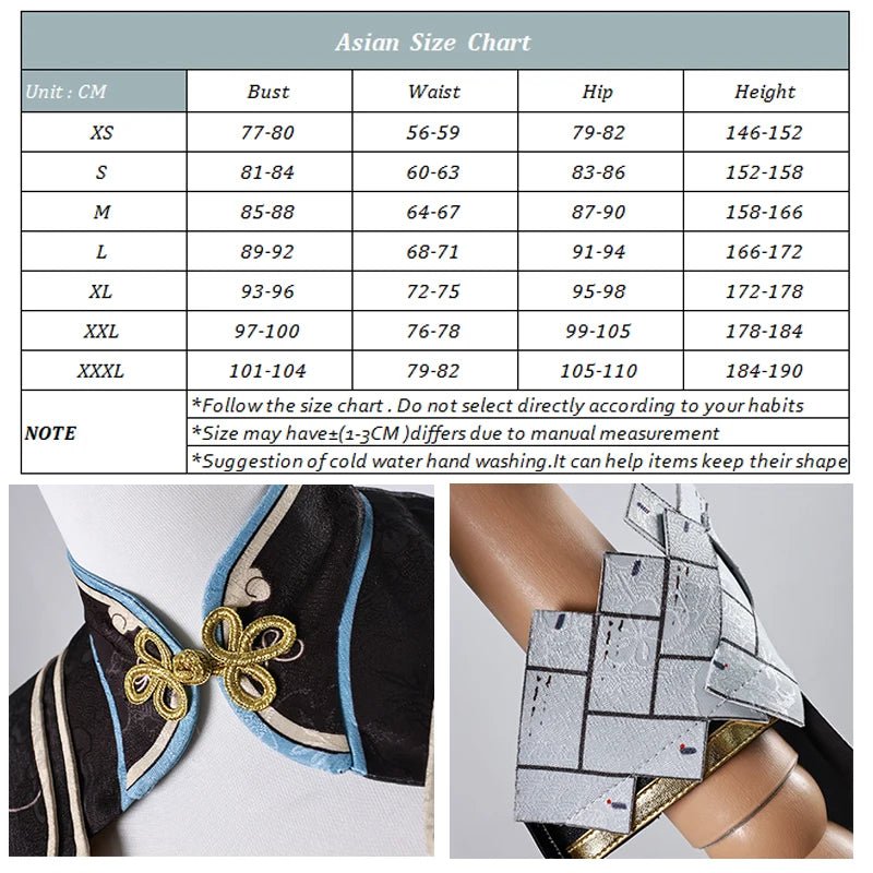 Costume Cosplay Jinhsi Renaissance des Vagues Déchirées - Robe de Magistrate de Jinzhou pour Femme