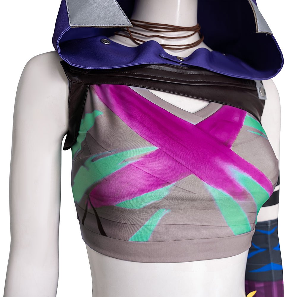Costume Cosplay Arcane Jinx - Tenue Jinx de Double City Battle 2