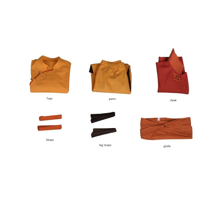 Costume Cosplay Aang Kuzon Twinkle Toes pour Halloween, Noël, Comic-Con & Fêtes Anime