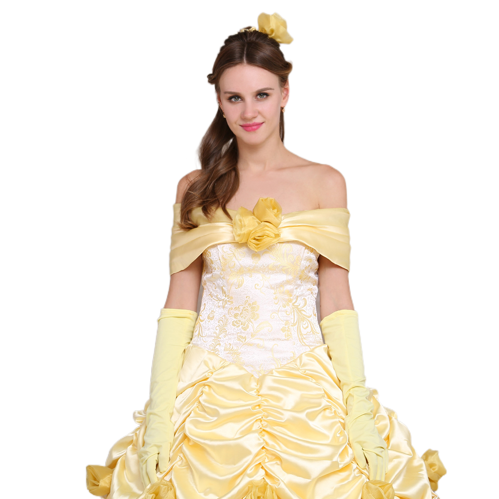 Costume Cosplay Belle - La Belle et la Bête | Robe Princesse Disney pour Halloween et Événements
