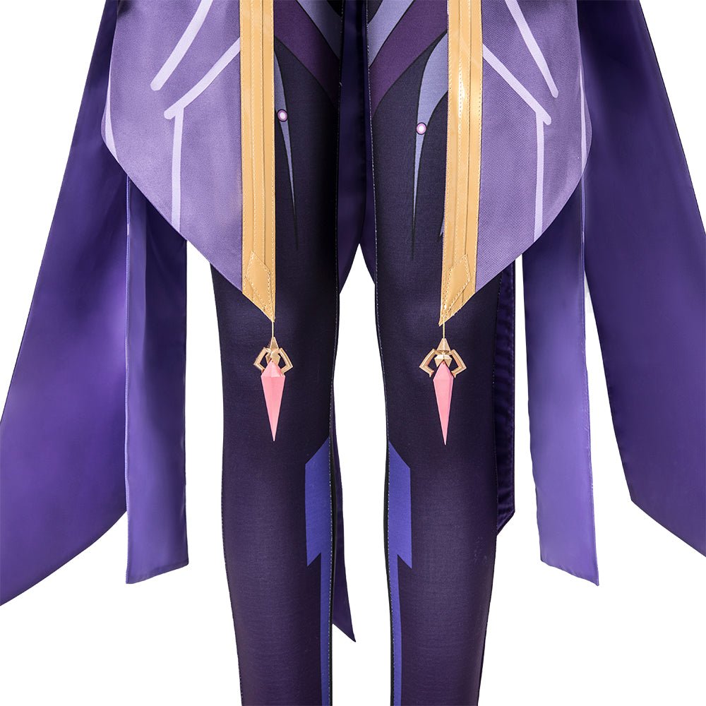 Costume Cosplay Électrisant : Genshin Impact - Mage Scribe de la Foudre
