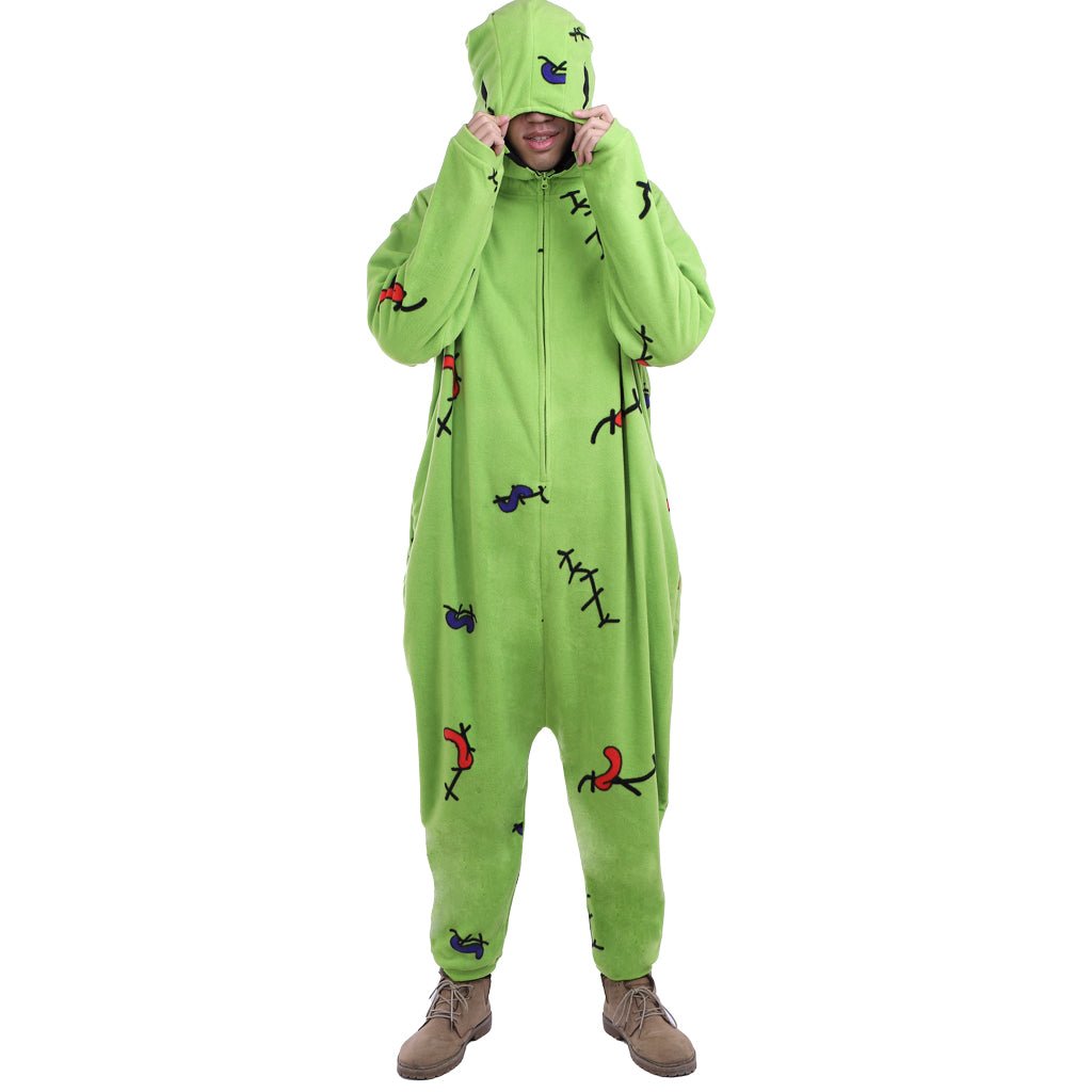 Costume Cosplay Kigurumi Oogie Boogie de L'Étrange Noël de Monsieur Jack - Doux et Confortable pour Halloween, Conventions et Événements