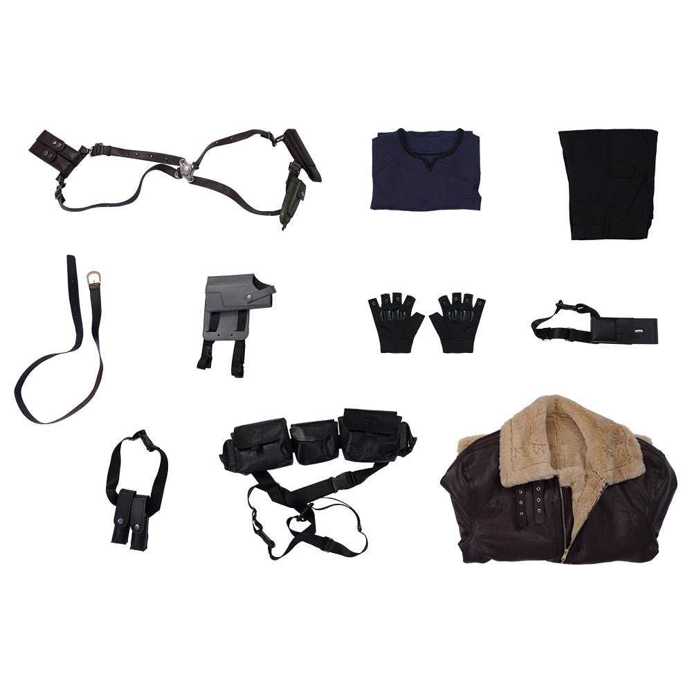 Costume Cosplay Resident Evil 4 Leon - Ensemble Complet pour Hommes Halloween & Événements Jeux