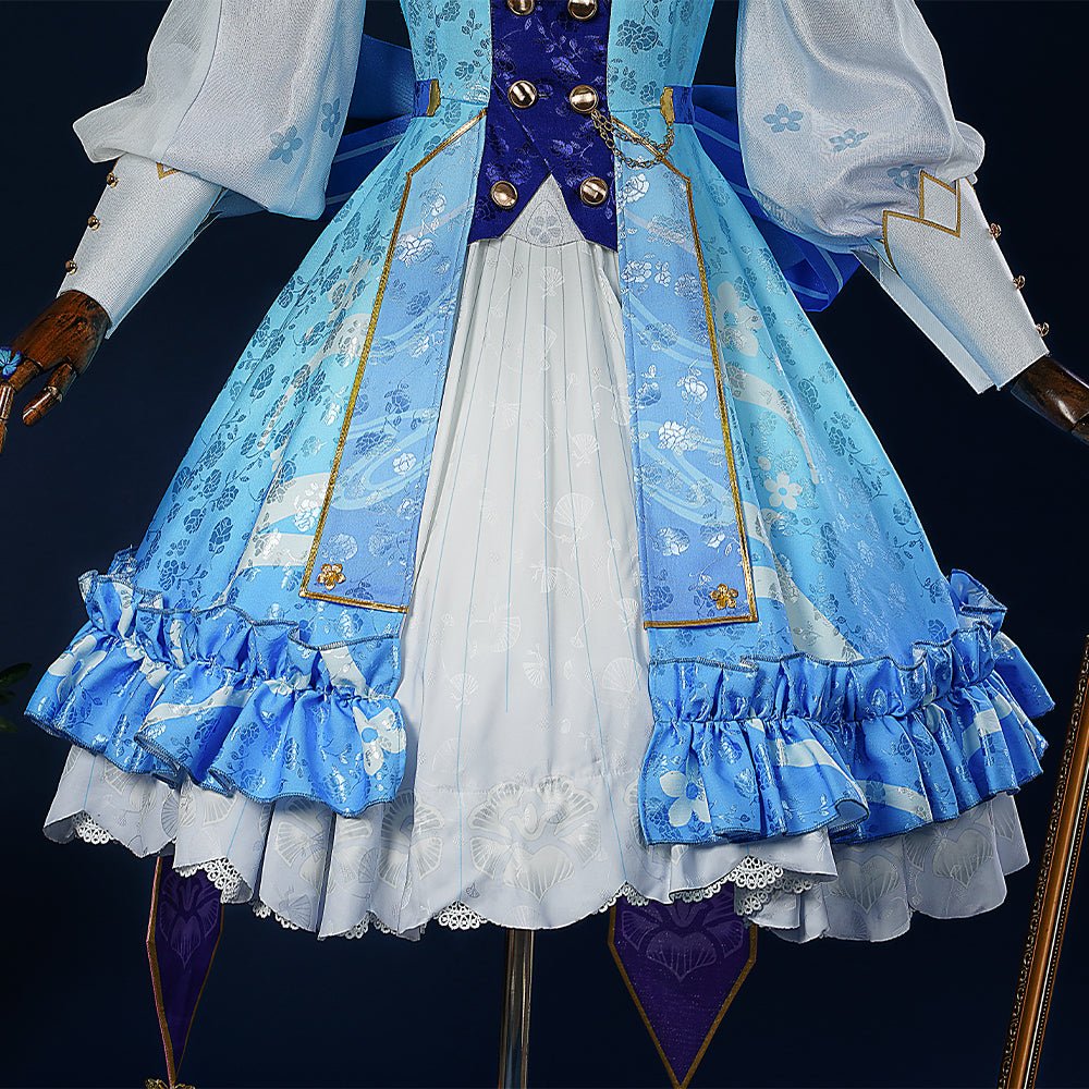 Costume Kamisato Ayaka - Tenue Cosplay Fleur Lettre Genshin Impact