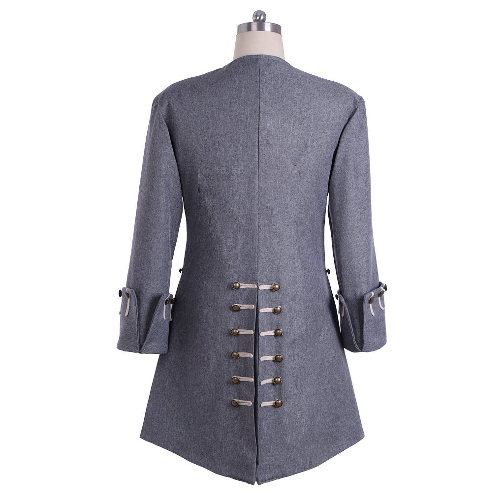 Veste de Cosplay Pirate pour Homme - Costume de Capitaine Médiéval Inspiré de Jack Sparrow