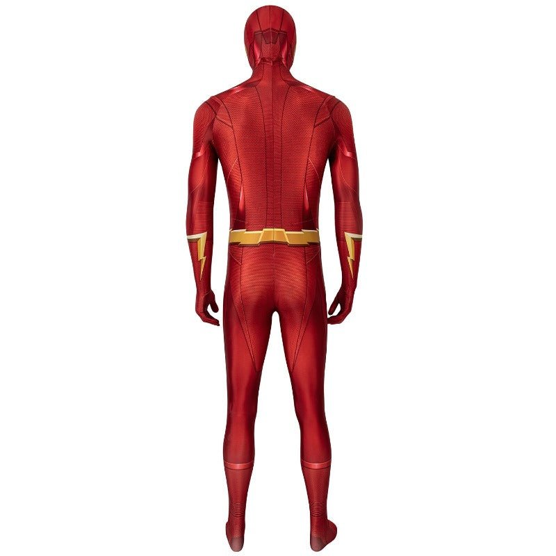 Costume Cosplay Barry Allen Saison 5 The Flash Combinaison Masque Ensemble Complet Impression 3D