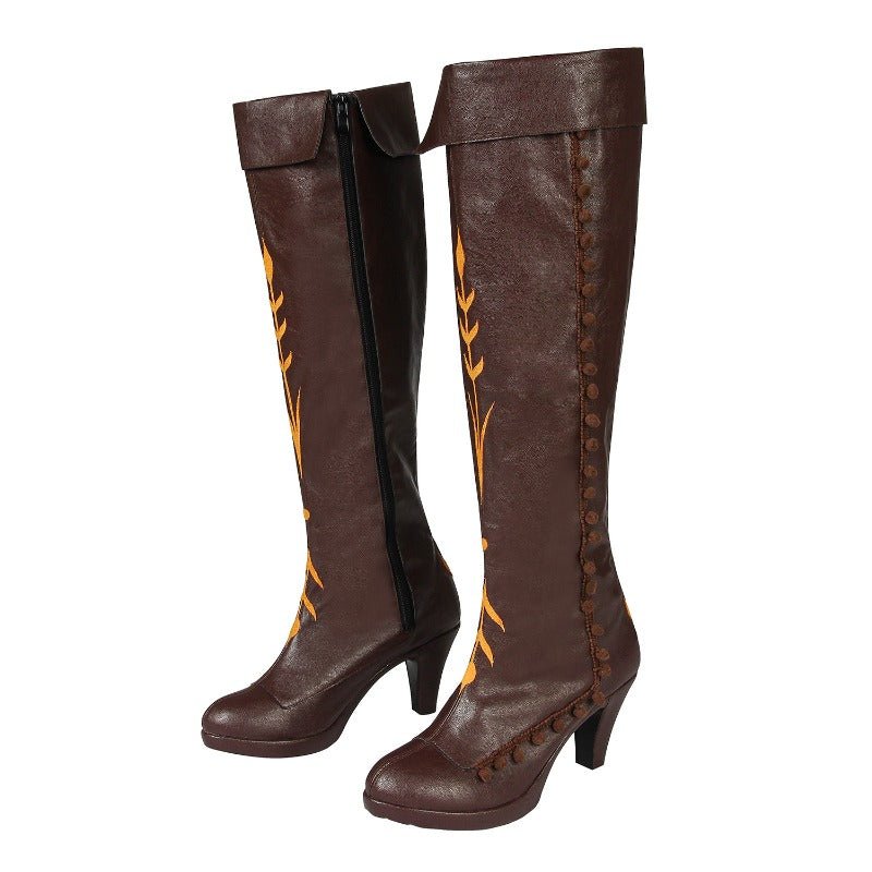 Ensemble Épique Anna de Frozen II Avec Chaussures - Embrassez la Magie d'Arendelle