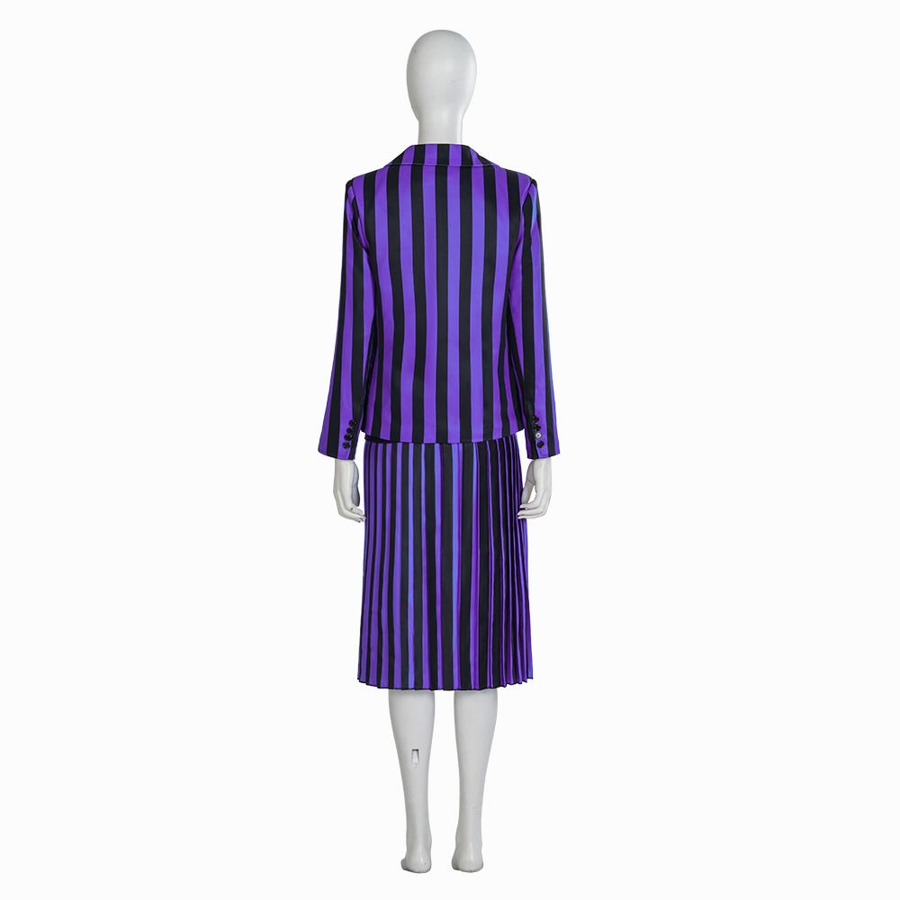 Costume Cosplay Mercredi Addams - Uniforme Scolaire Gothique pour Anime, Fête et Halloween