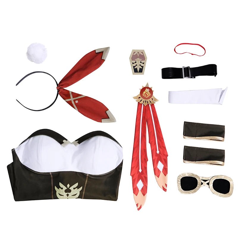 Costume de Fille Lapin Amber Genshin Impact - Tenue Complète