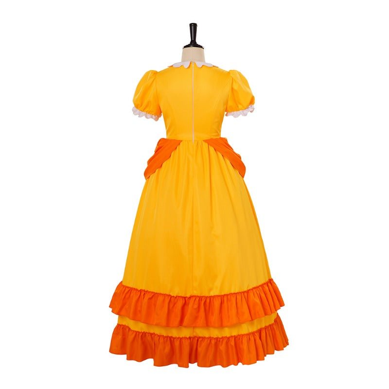 Robe Cosplay Rosalina avec Couronne - Costume Princesse Daisy pour Halloween & Fêtes