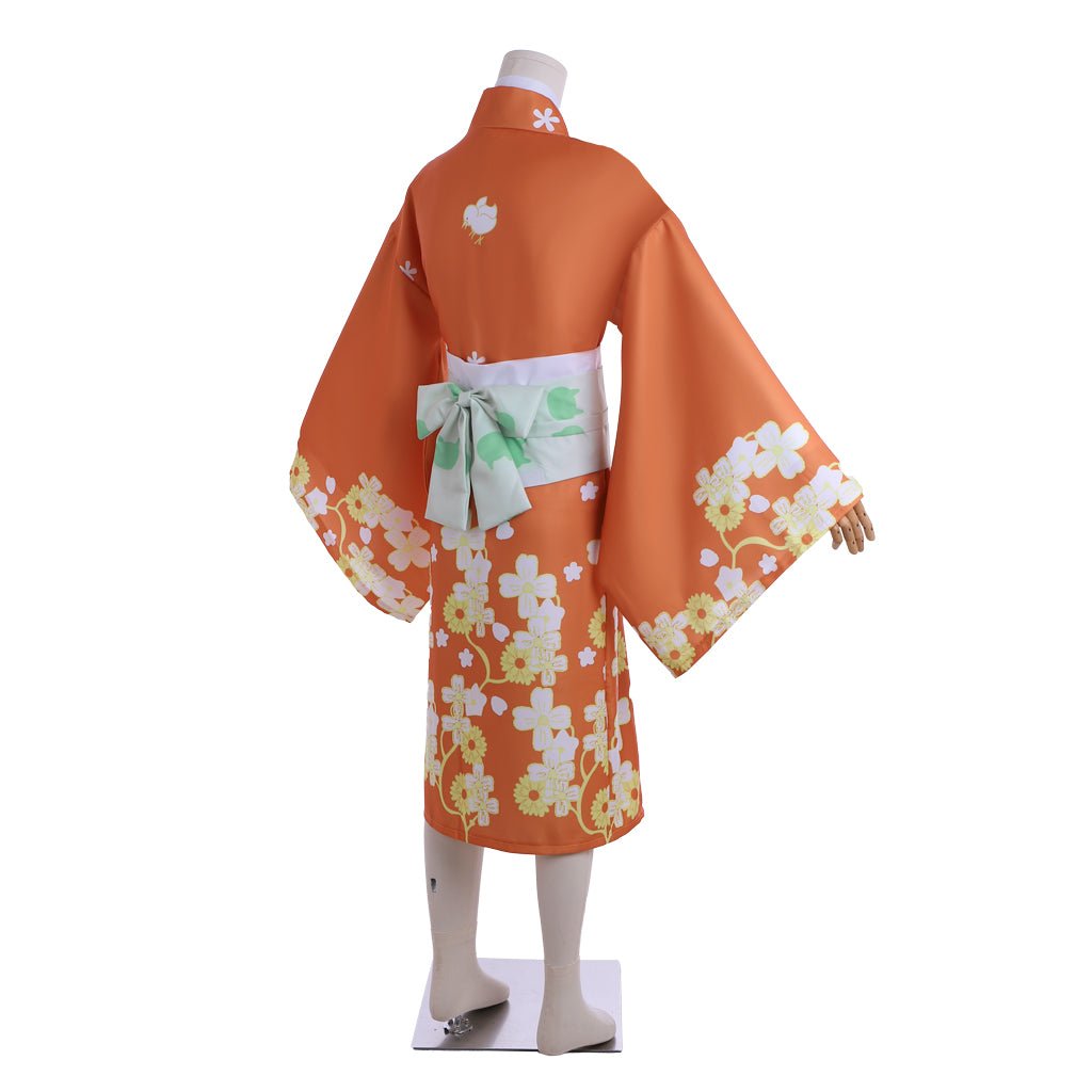 Costume Cosplay Hiyoko Saionji Kimono Japonais Danganronpa pour Femme