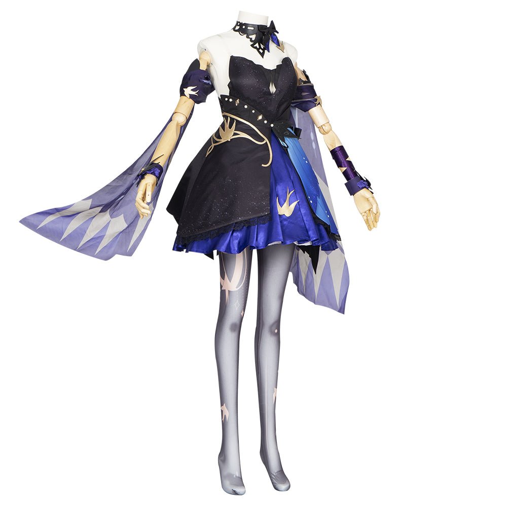 Costume Cosplay Keqing Splendeur Opulente – Tenue de Personnage Electro de Genshin Impact