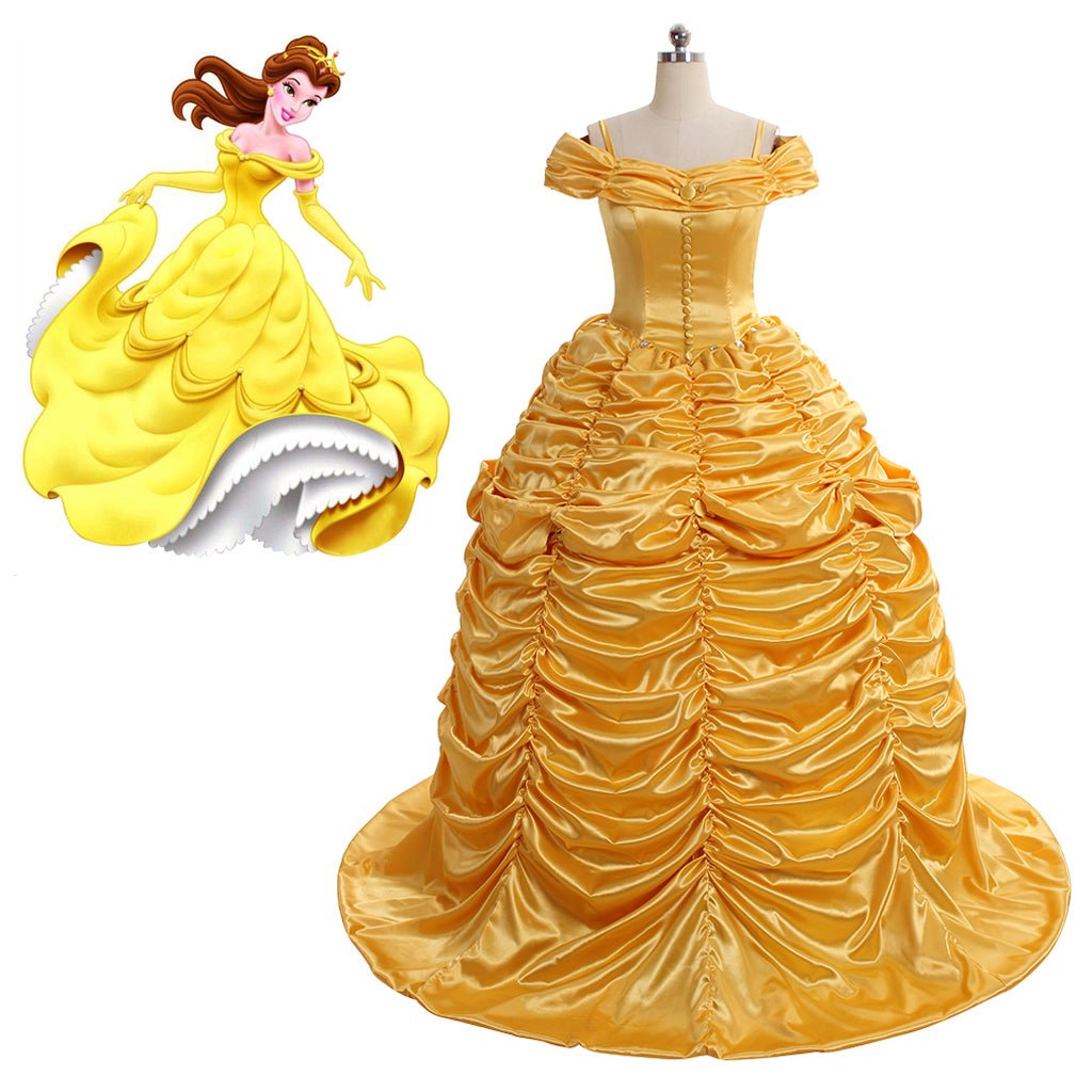 Costume Cosplay Princesse Belle | Robe Adulte Princesse Disney Belle pour Halloween & Fêtes à Thème