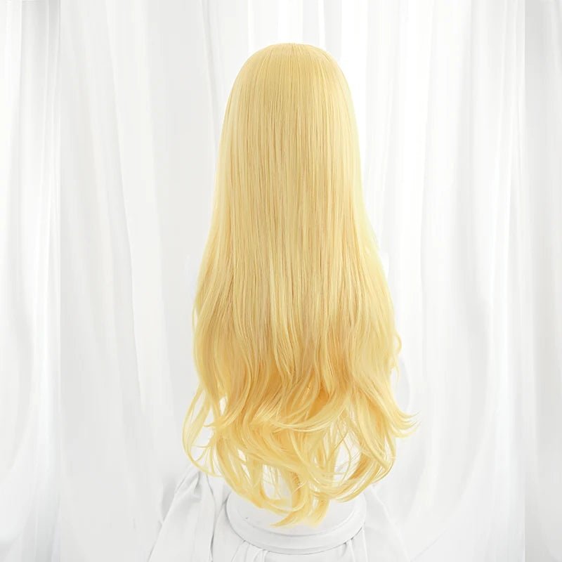 Perruque Cosplay LOL Lovestruck Lux 85cm Jaune Femme - Perruques Cosplay Résistantes à la Chaleur Cheveux Synthétiques