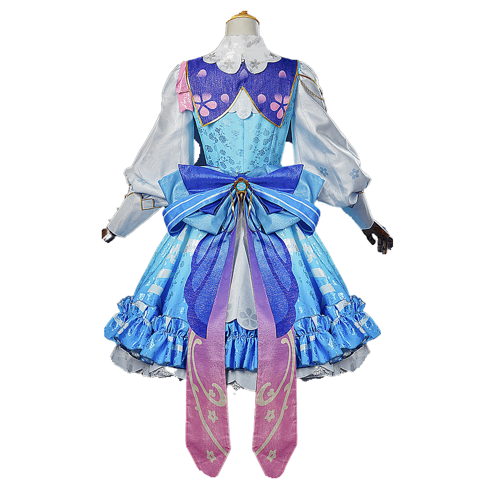 Costume Kamisato Ayaka - Tenue Cosplay Fleur Lettre Genshin Impact