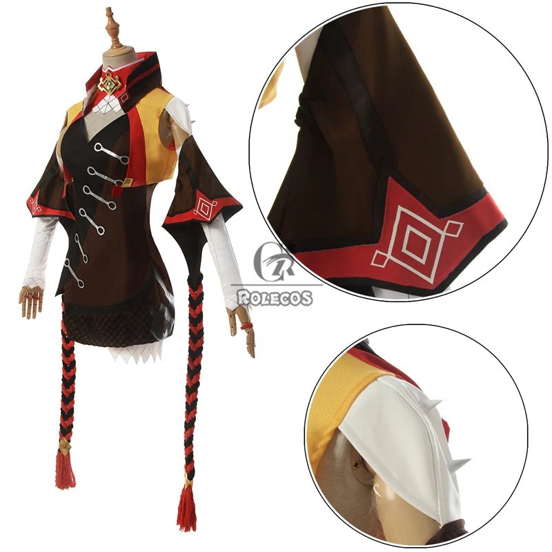 Costume Cosplay Genshin Impact Xinyan pour Femme - Tenue Halloween