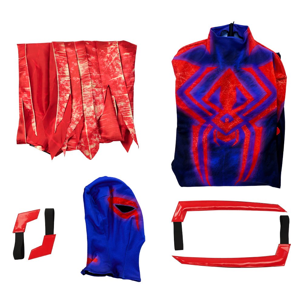 Costume Spider-Man: À Travers le Spider-Verse - Combinaison Cosplay avec Cape