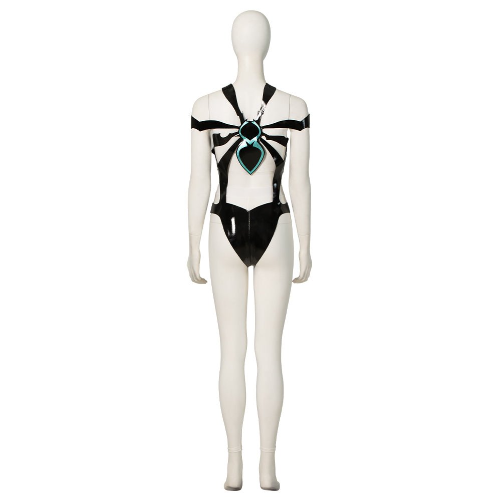 Costume Cosplay Juri de Street Fighter 6 - Ensemble Bodysuit Creux, Gilet, Pantalon avec Gants et Ceinture