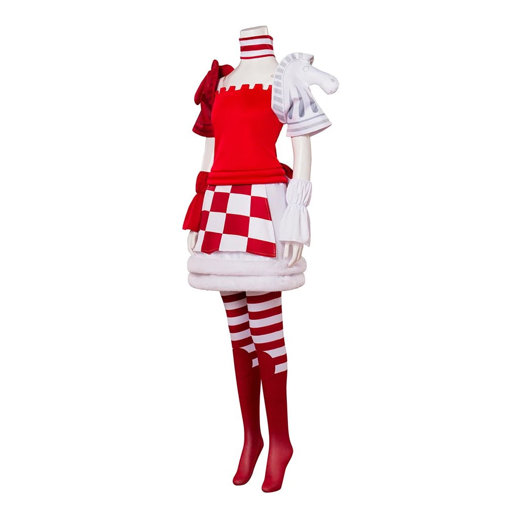 Costume Cosplay Alice Folie Retours Robe Échecs Lolita pour Fêtes d'Halloween