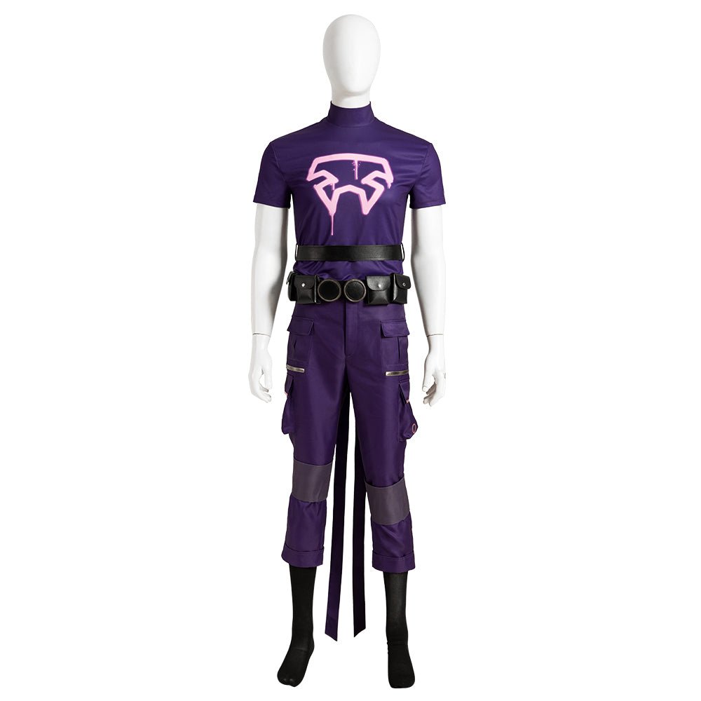 À Travers Le Spider-Verse Le Costume De Cosplay Du Prowler Miles - Tenue Violette De Spider-Man