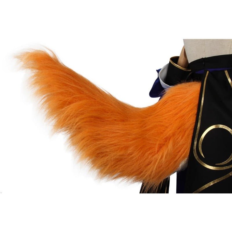 Costume Cosplay Tamamo no Mae - Kimono Bleu et Perruque pour Fans d'Anime