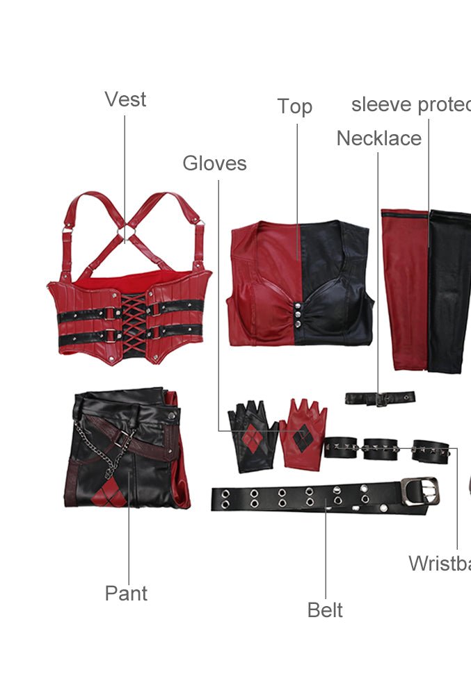 Costume Cosplay Harley Quinn Batman: Arkham City - Qualité Premium