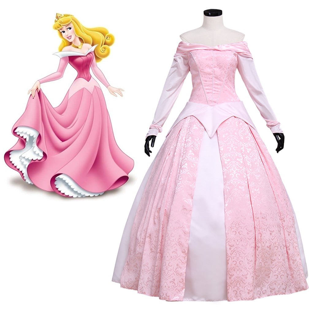 Costume Cosplay Disney La Belle au Bois Dormant | Série Aurora & Prince Philippe | Déguisements Couples Halloween