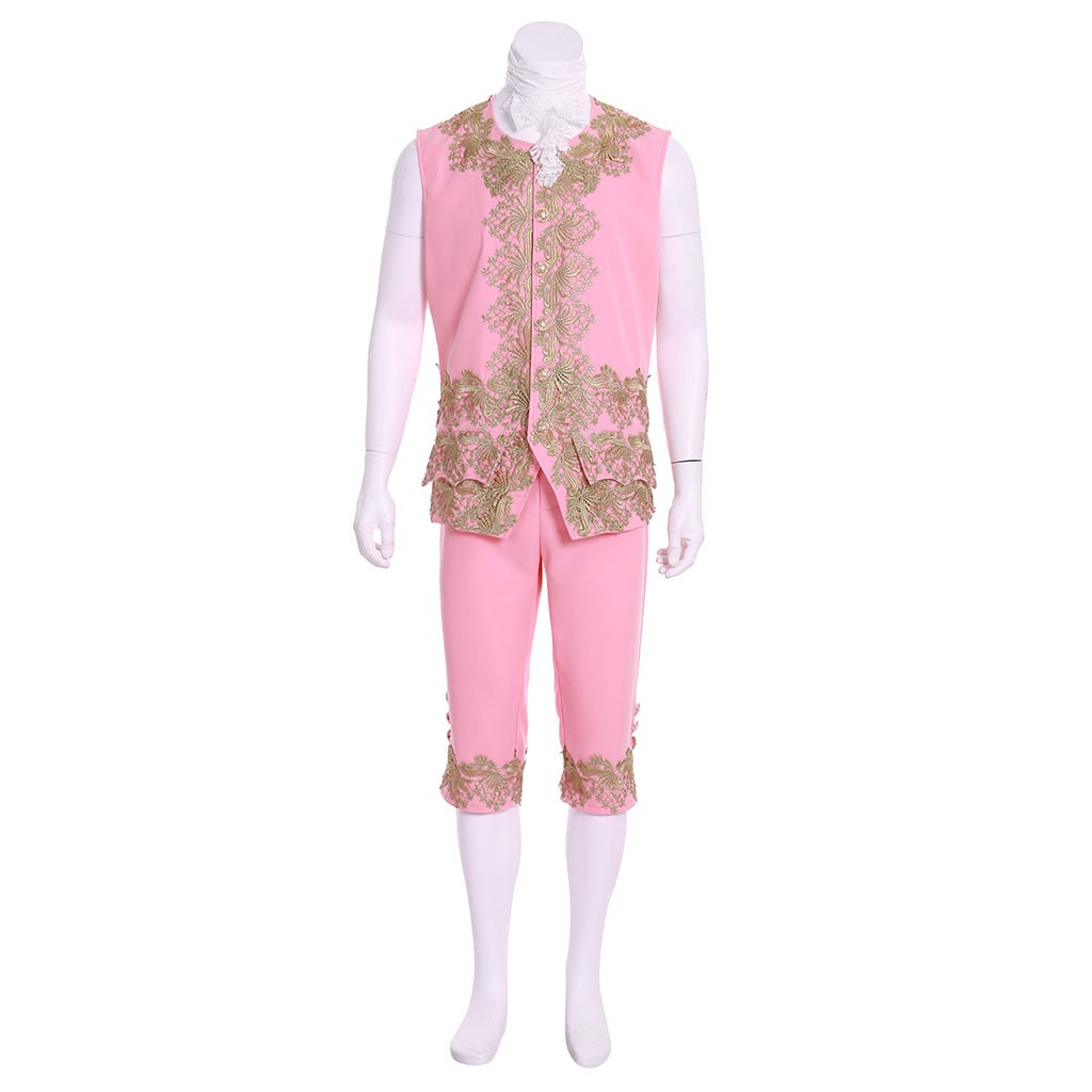 Costume Homme Rococo 18ème Siècle - Rose Cour Régence L'AniMirage