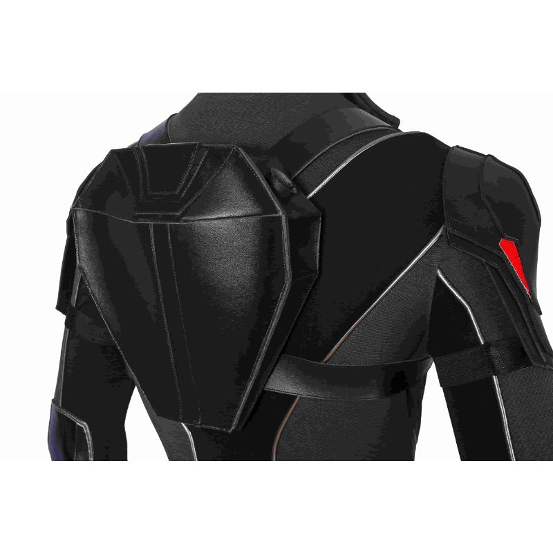 Costume Cosplay Black Widow Natasha Romanoff pour Halloween - Combinaison Imprimée Noire