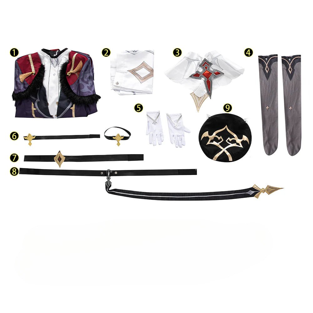 Costume Cosplay Lisa de Genshin Impact pour Hommes