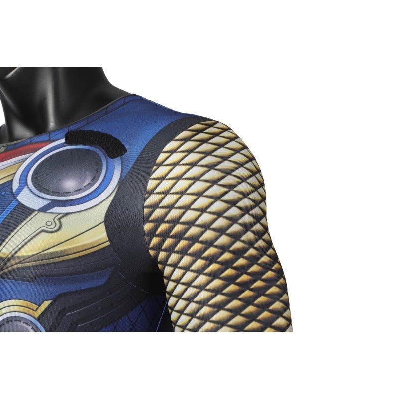 Costume Cosplay Thor Amour et Tonnerre Combinaison HD Imprimée avec Cape