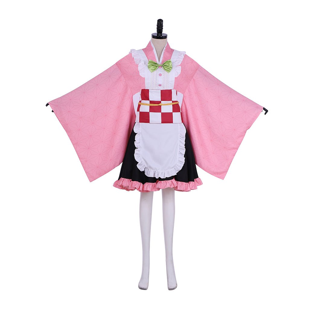 Costume Cosplay de Kamado Nezuko Demon Slayer | Robe de Maid Inspirée de l'Anime