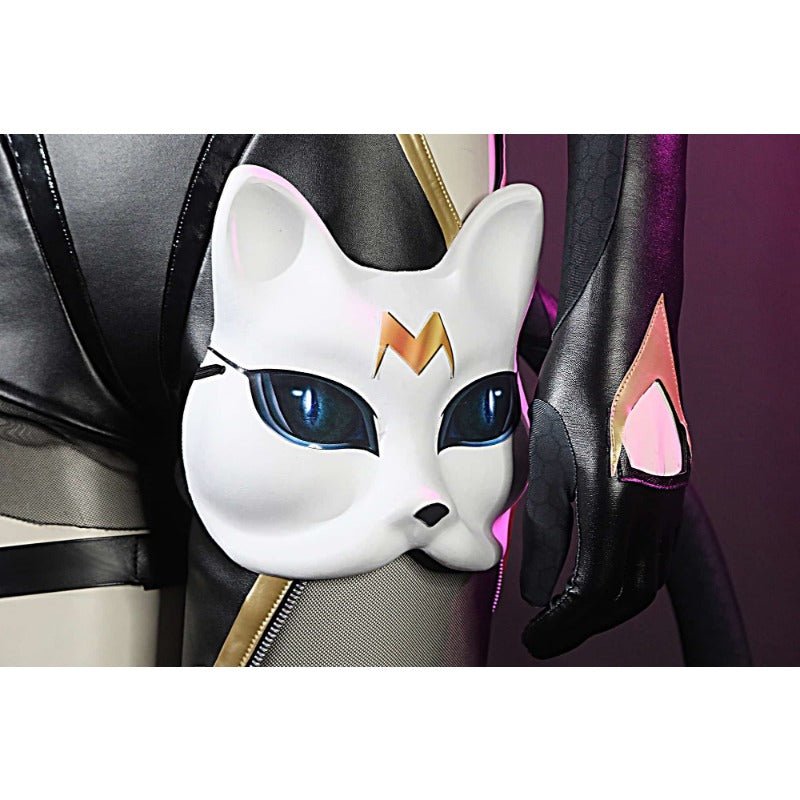 Costume Cosplay Ake Chat de Nuit des Honneurs des Rois avec Bottes pour Halloween