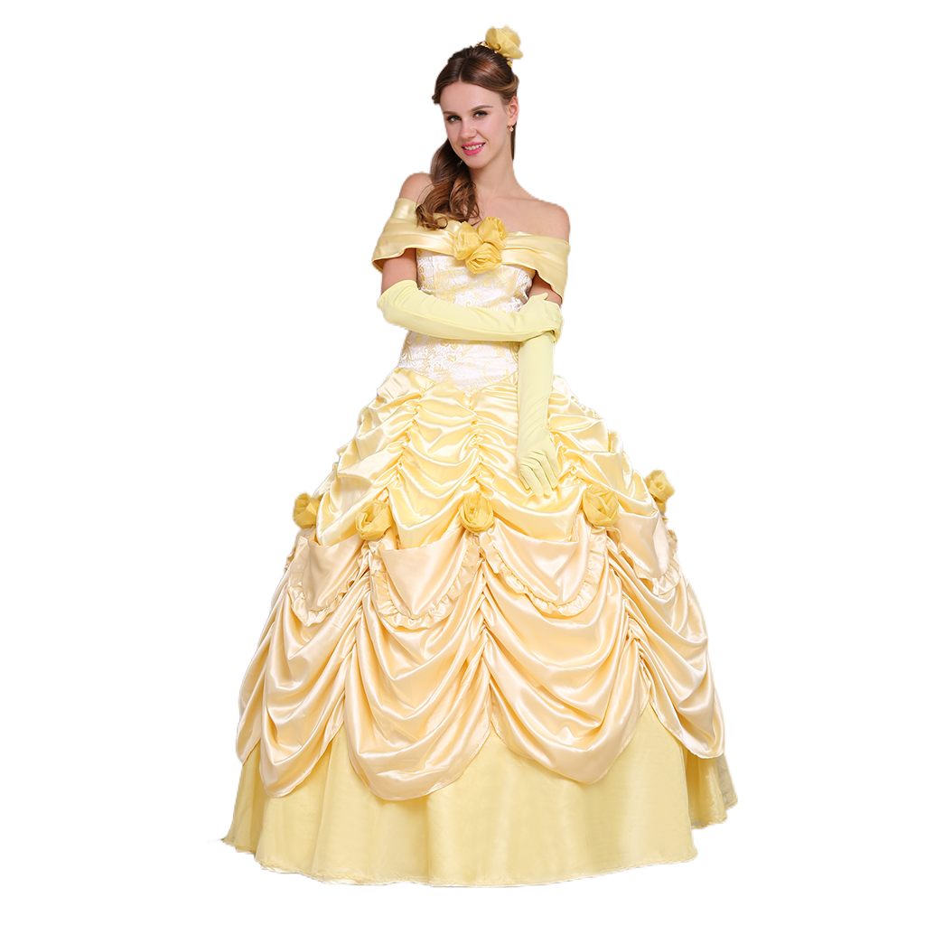 Costume Cosplay Belle - La Belle et la Bête | Robe Princesse Disney pour Halloween et Événements