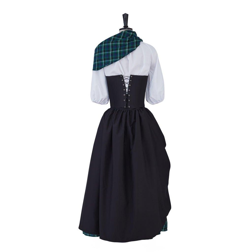Costume Cosplay Claire Fraser Outlander | Robe Hautlandaise Rococo Médiévale Écossaise pour Femmes
