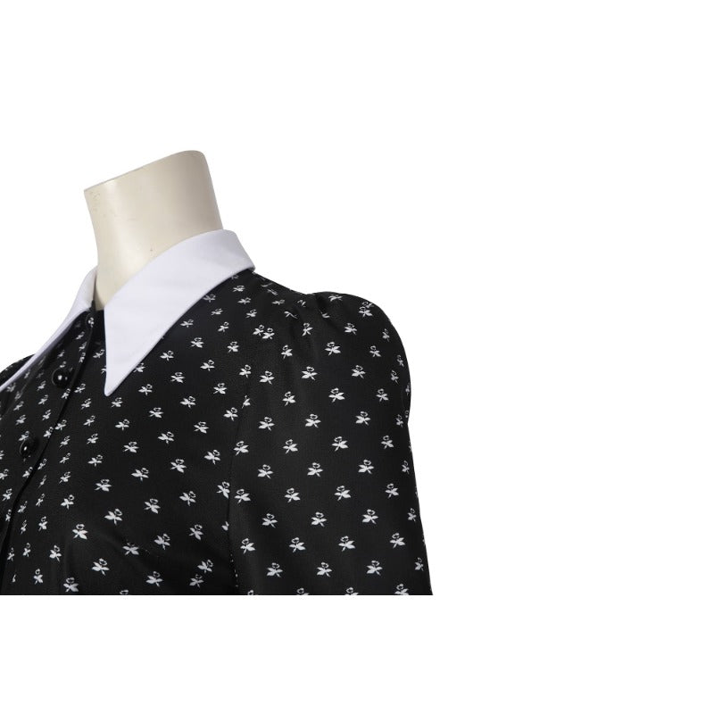 Robe Cosplay Wednesday Addams – Costume Femme de la Famille Addams