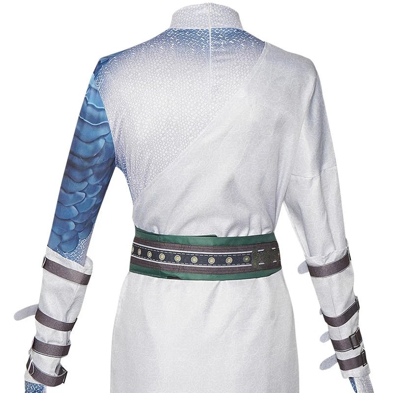 Costume Cosplay Noble Blanc Black Myth Wukong | Robe Blanche Halloween pour Homme | Design Élégant pour Fans