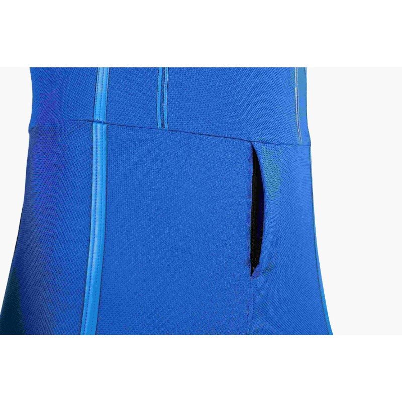 Costume Cosplay Superhero Legacy Clark Kent - Combinaison Zentai Bleue avec Cape Rouge