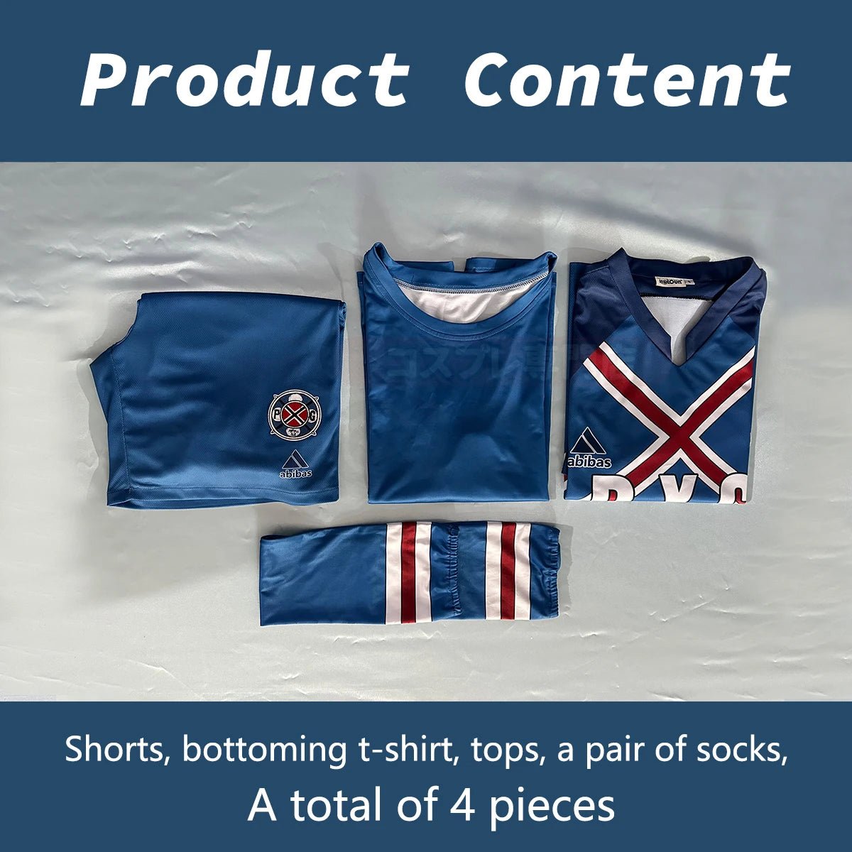 Costume Cosplay Charles Blue Lock - Maillot P.X.G NO.6 Brodé - Ensemble Football