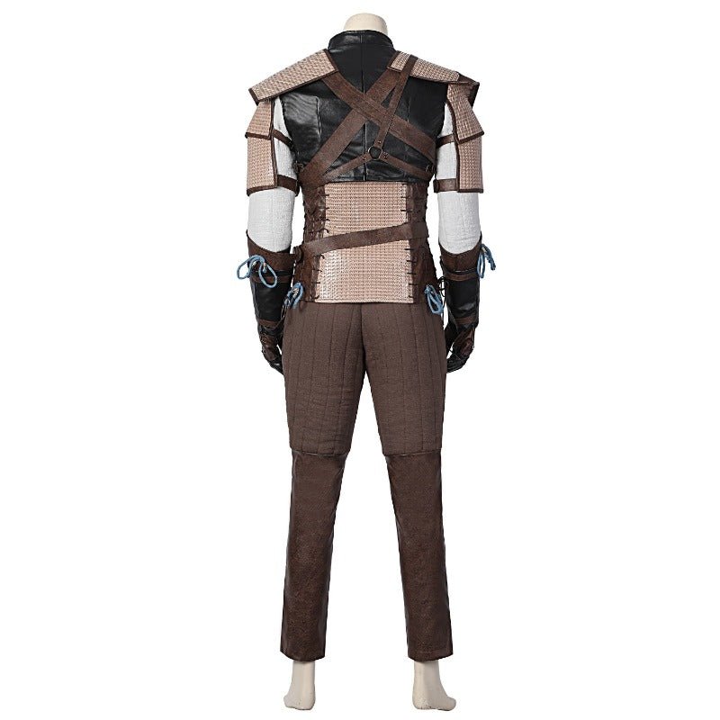 Costume Cosplay Geralt de Rivia Witcher 3 Veste en Cuir Tenue de Héros Chasse Sauvage pour Halloween