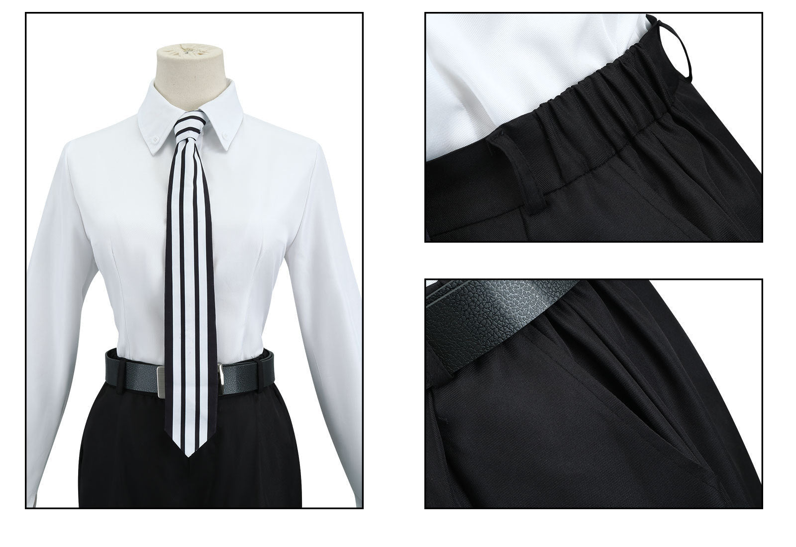 Costume Cosplay Persona 5 Maki Sonohara Costume Gris pour Fans d'Anime