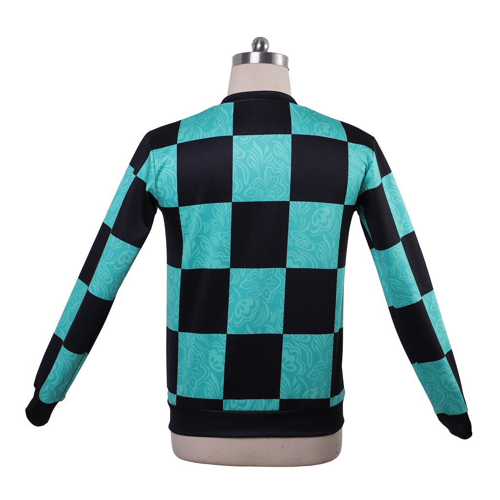 Veste Cosplay Kamado Tanjirou Demon Slayer – Costume Anime Manteau Zippé
