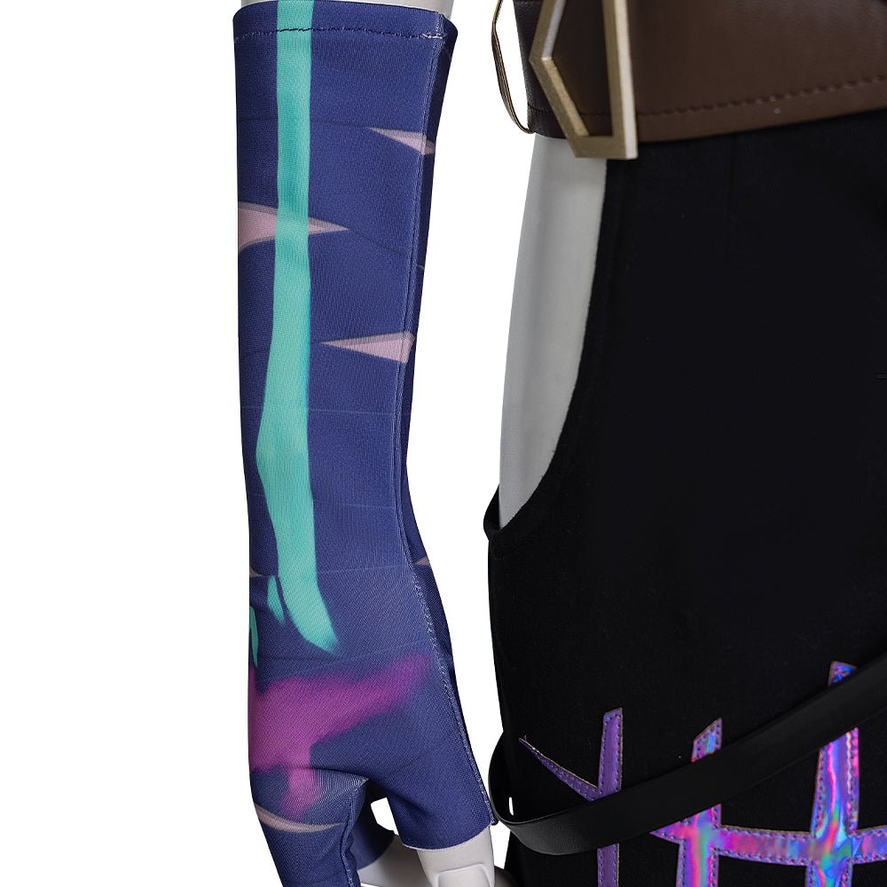 Costume Cosplay Arcane Jinx - Tenue Jinx de Double City Battle 2