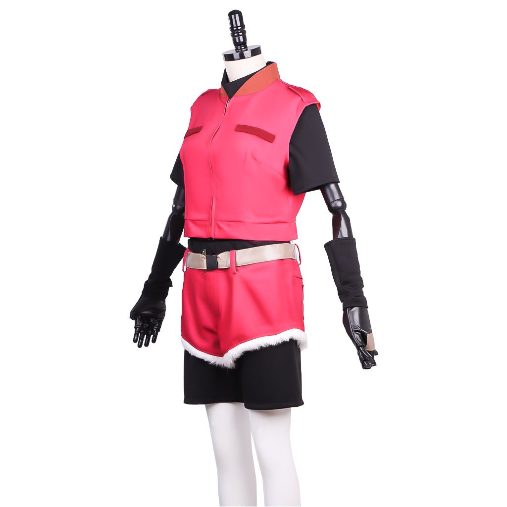 Costume Cosplay Claire Redfield pour Femmes - Veste, Chemise, Short avec Ceinture